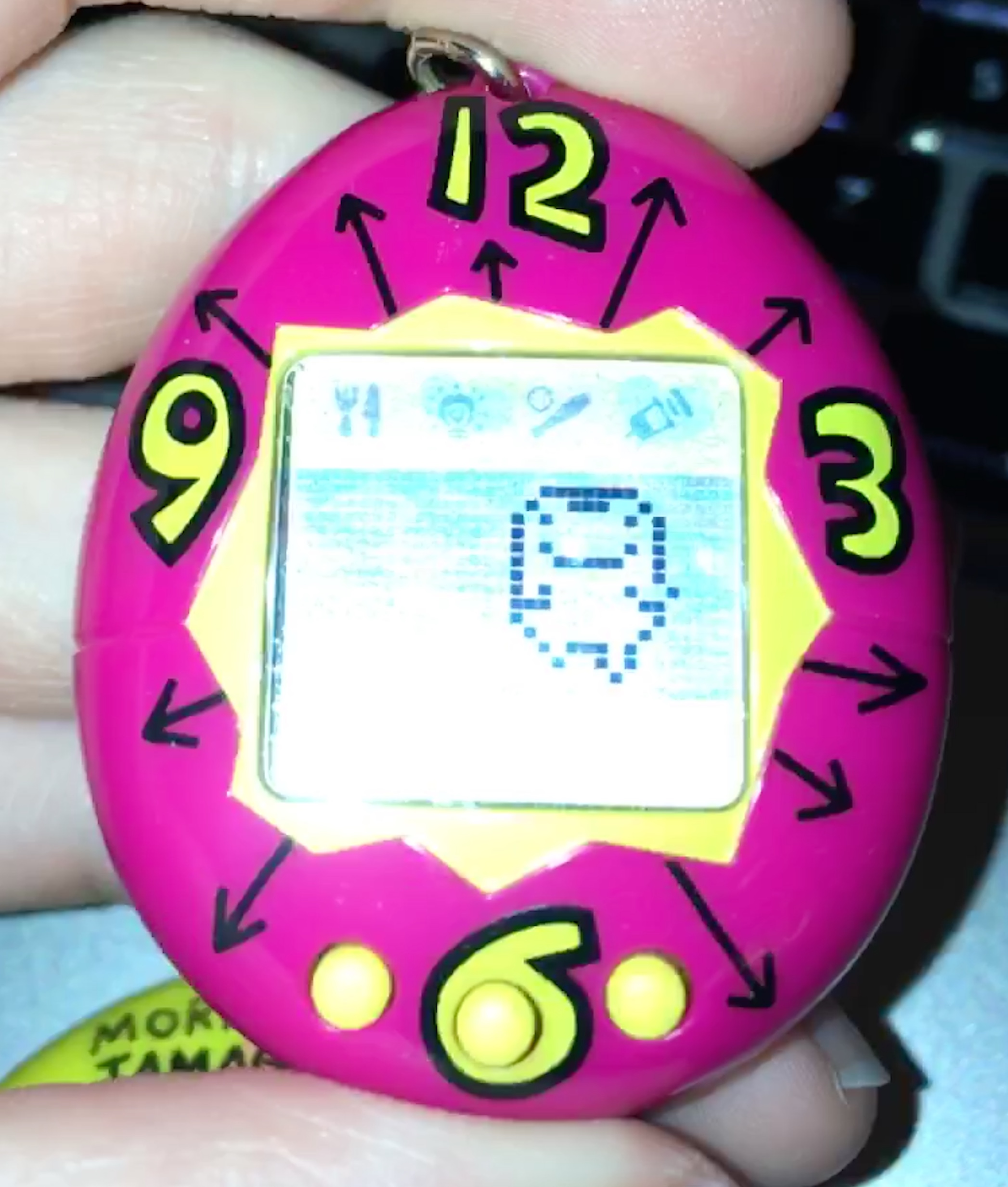 Red & Yellow German Tamagotchi P1